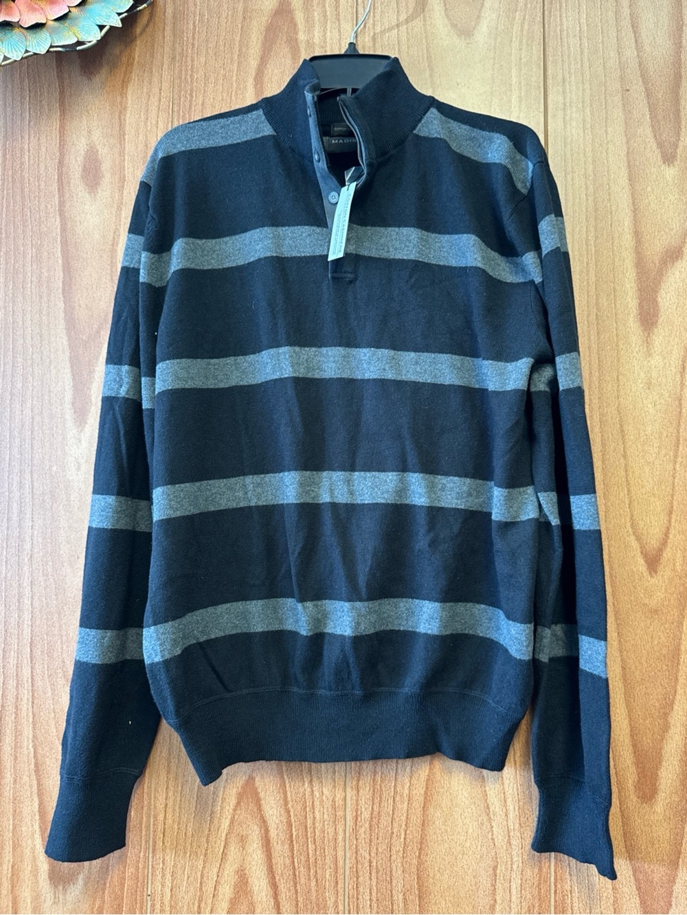 NEW Madison Men's Pullover Sweater Cotton Cashmere Blend M Medium MSRP $72